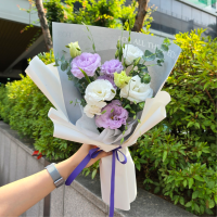 포에버 리시안셔스 라벤더 꽃다발 썸네일 2