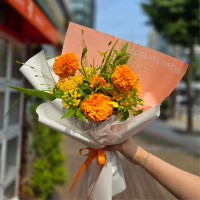 해피니스 메리골드 오렌지 꽃다발 썸네일 2